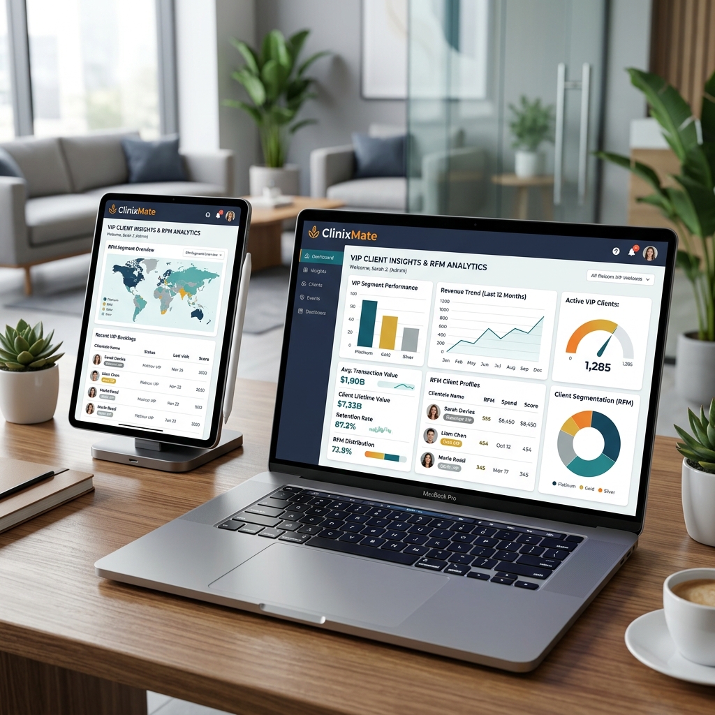 CRM and RFM Analytics Dashboard for Beauty Clinic